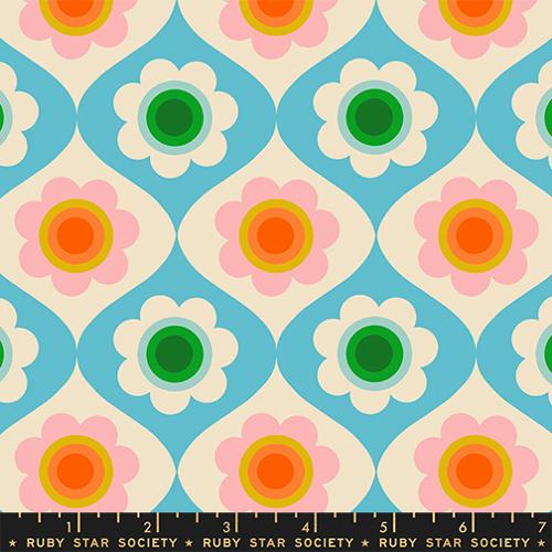Floral Retro Turquoise- Trinketry