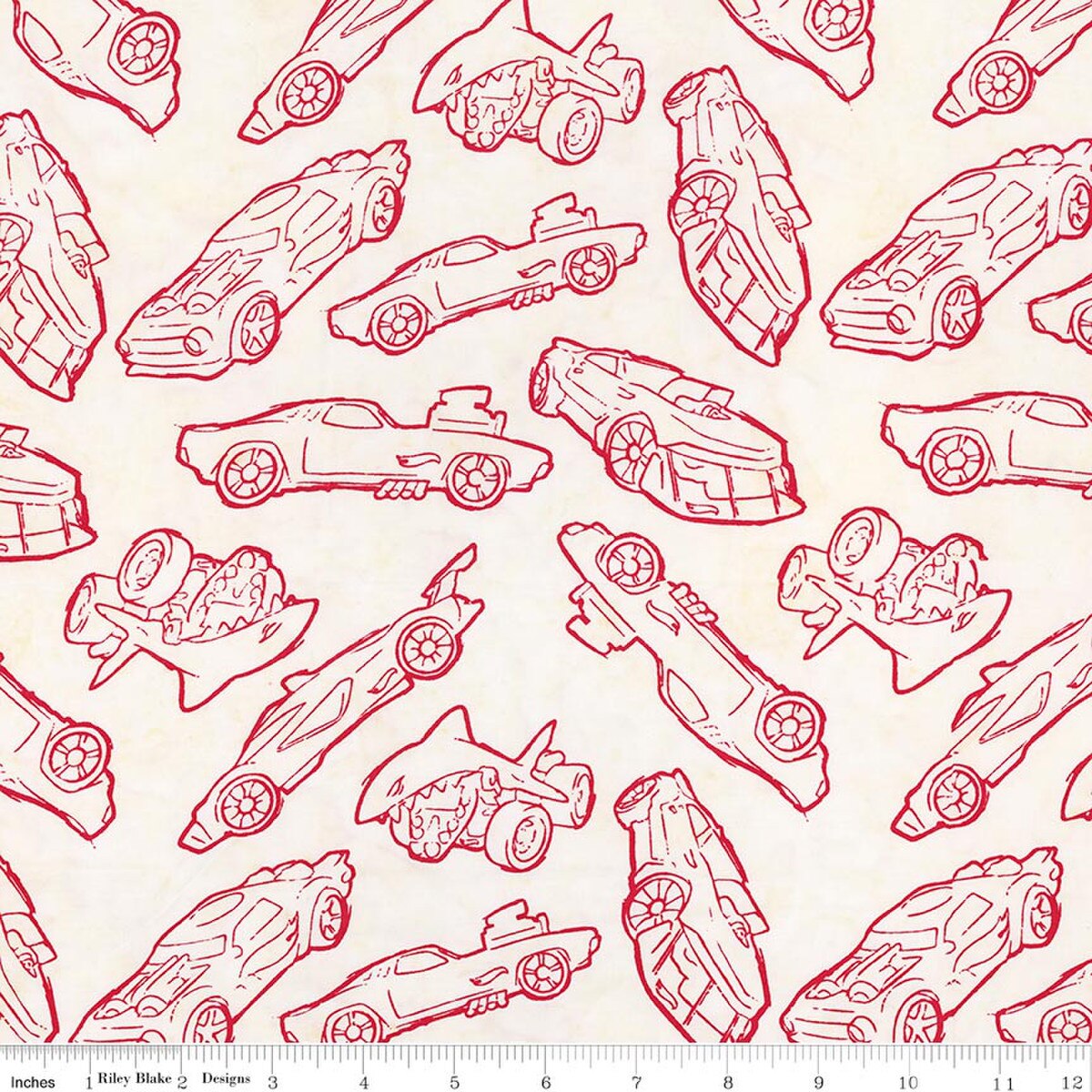 Cranberry Chip Hot Wheels Full Throttle Batik