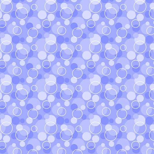 Bubbles Periwinkle Flannel