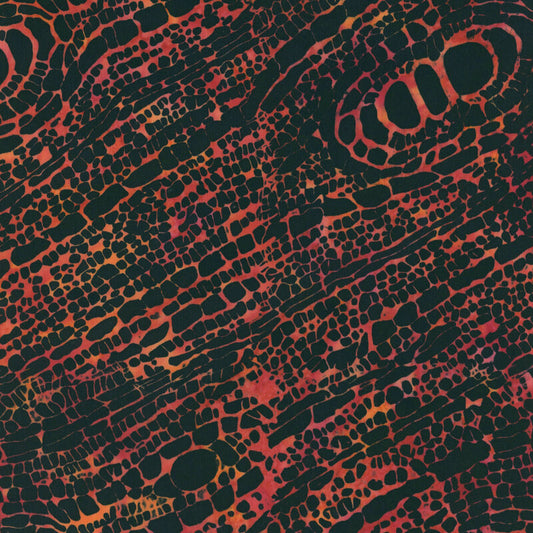 Ember Glow- Fire Batik