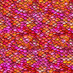 Dragon Scales Pink- Printed Silky Minky Smooth