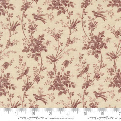 Oiseaux Florals Birds Pearl Lavender- Fleur De Paris