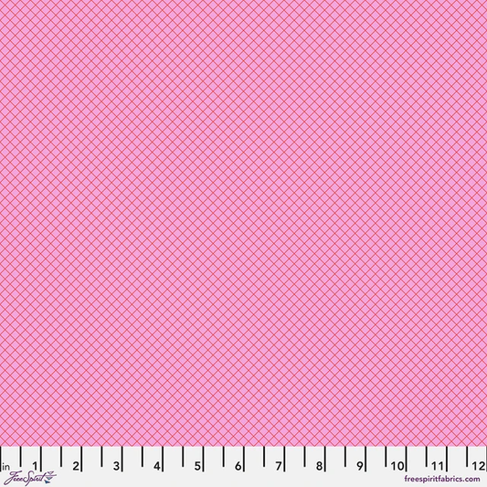 On the Grid - Bubblegum || Tula Pink True Colors
