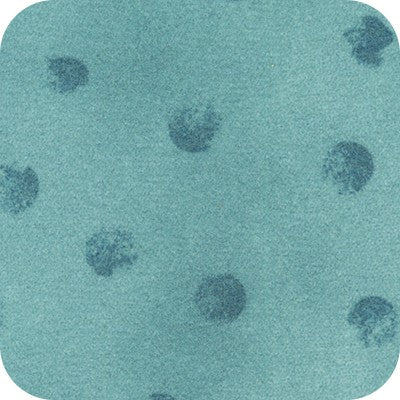 Teal Polka Dot Flannel- Bundle Up