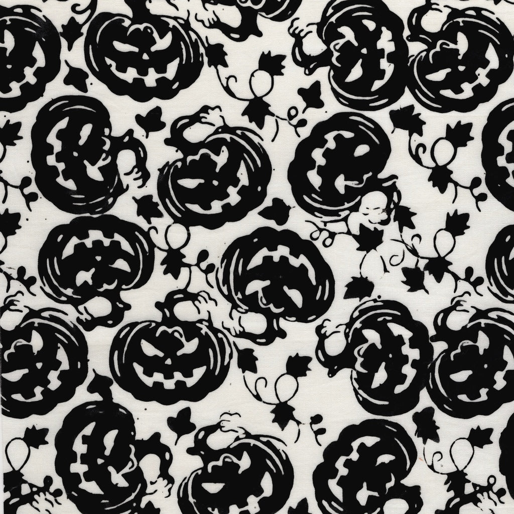 Jack O Lantern White- Boo Bash Batik