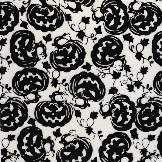 Jack O Lantern White- Boo Bash Batik