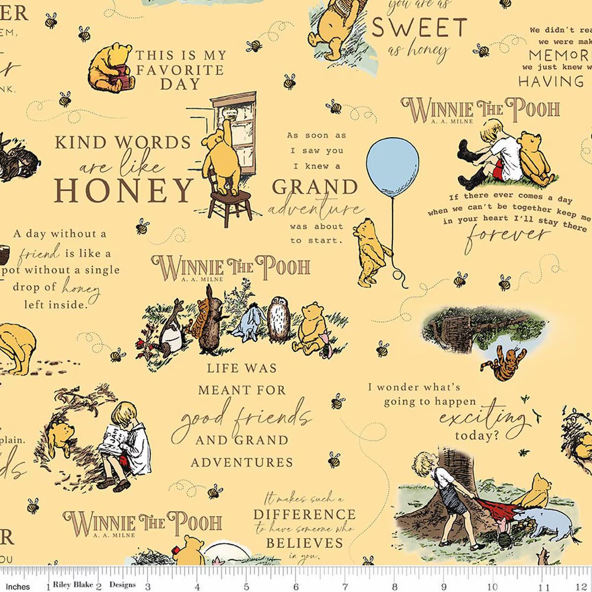 Quotes Sunshine- Winnie the Pooh Flannel