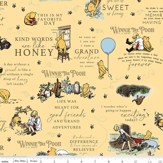 Quotes Sunshine- Winnie the Pooh Flannel