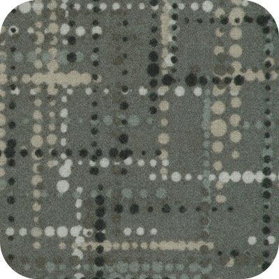 Graphite Dotted Stripe Flannel- Bundle Up