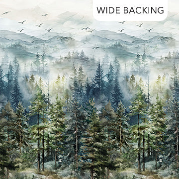 Ombre Wide Backing Blue Multi- 108" Wide- Altitude