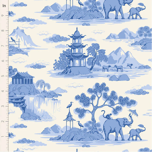 Tilda Cottonview Cream- Something Blue