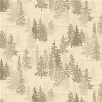 Trees Khaki Flannel- Great Outdoors
