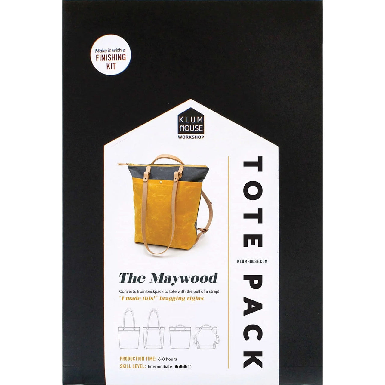 The Maywood Tote Pack Pattern