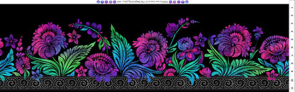 Jewel Border Print- Vivid