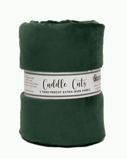 3 Yard Cuddle 110" Cut- Evergreen