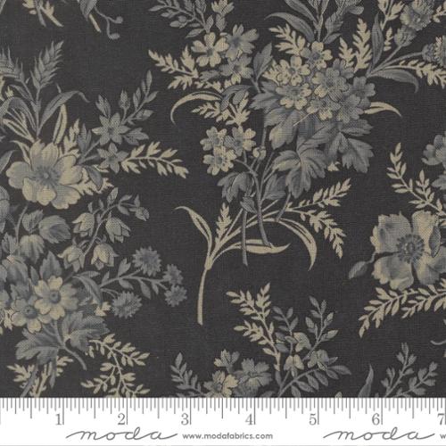 Linen Midnight Bouquets Florals Mochi- Breathtaking Blues