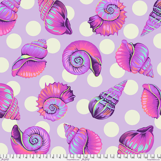 Big Shelly- Ultraviolet- Backing Fabric Floral Reef