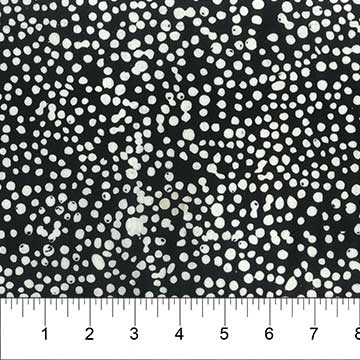 Licorice Polka Dot Batik