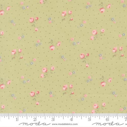 Light Green Small Floral Dots- Abide