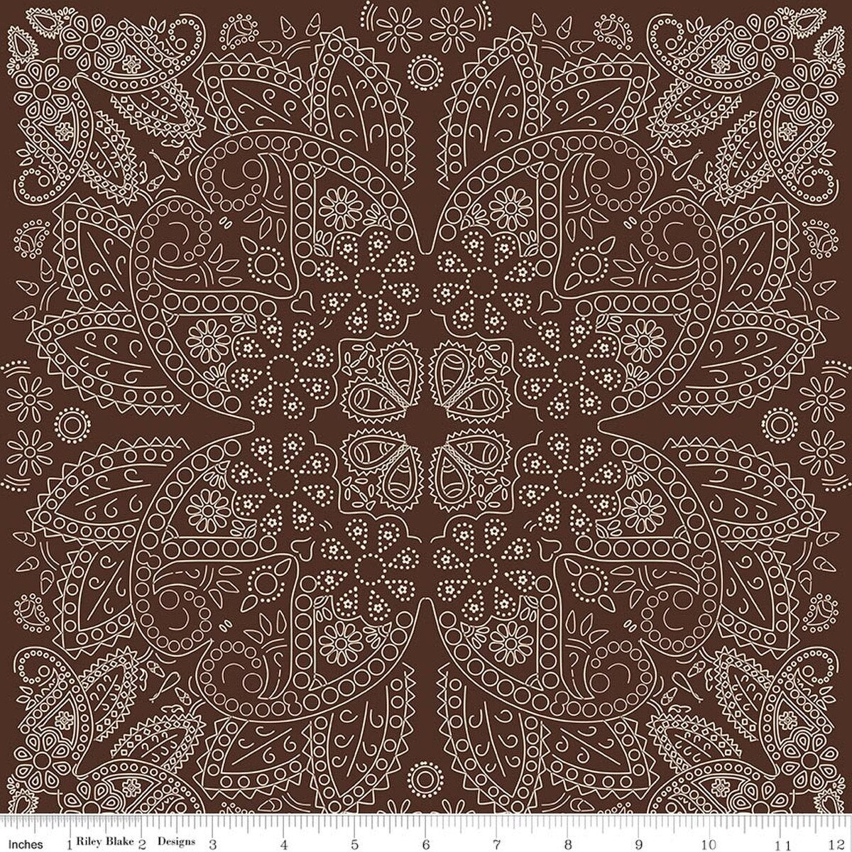 Cowboys Bandana Brown Flannel