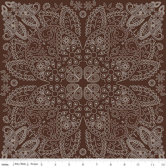 Cowboys Bandana Brown Flannel
