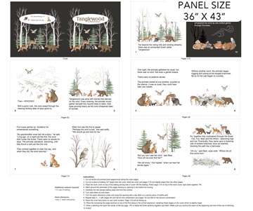 White Multi Book Panel- Tanglewood