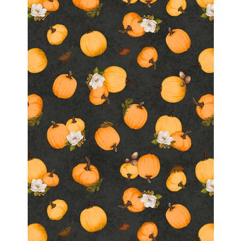 Tossed Pumpkins Black- Oh My Gourd!