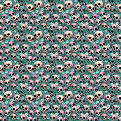 Teal Skulls- Witchypoo