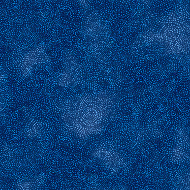 Serene Swirls Dark Blue 108" Flannel- Solstice Flannel