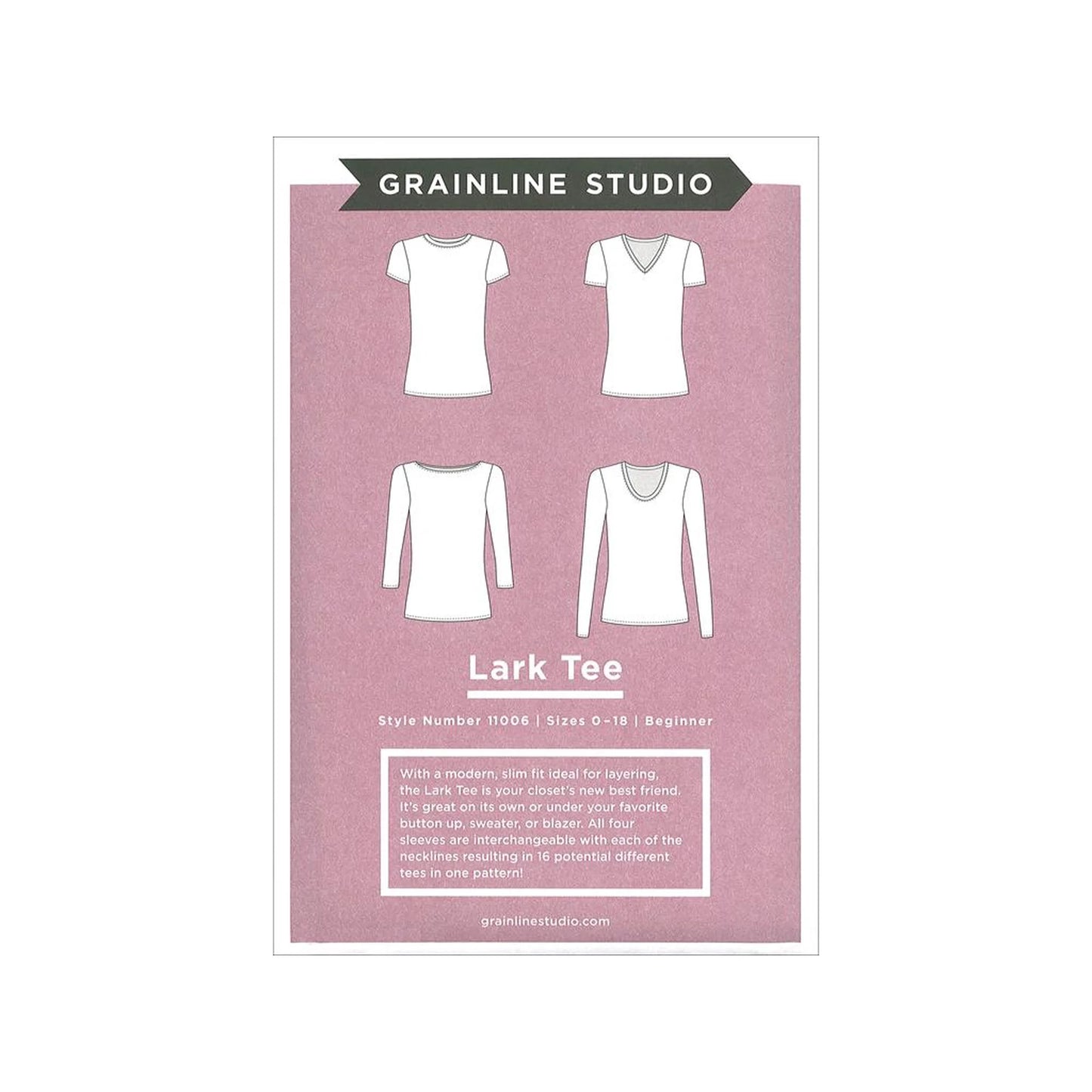 Lark Tee Pattern by Grainline Studio