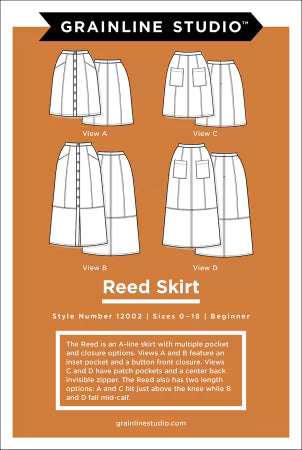 Reed Skirt Pattern by Grainline Studio, Sizes 0-18