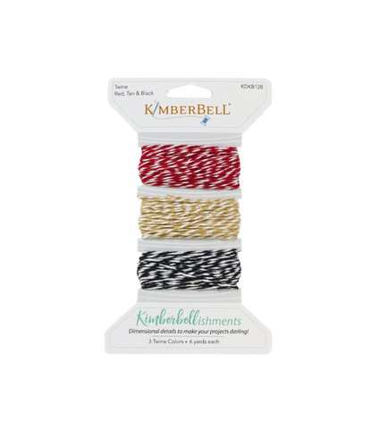 Kimberbell Twine - Red,Tan and Black