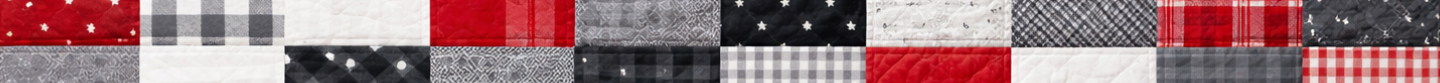 Colorful quilting and sewing details